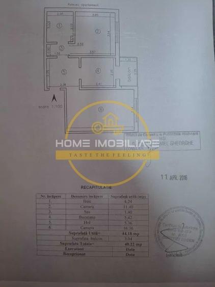 Apartament cu 2 camere, mobilat în Dacia