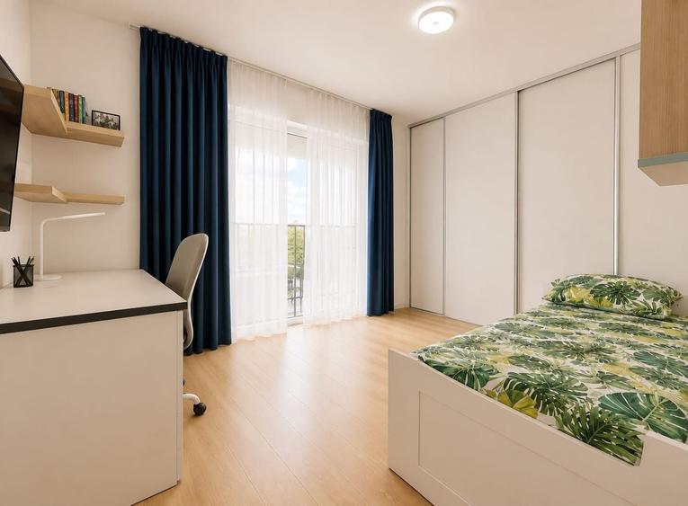 Apartament cu 3 camere semidecomandat în Central