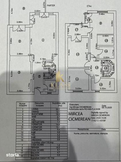 Vila duplex Cosmopolis | 4 parcari incluse, 3 dormitoare, curte - 2