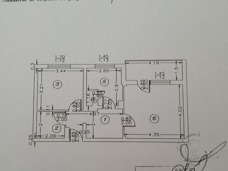 Apartament cu 2 camere decomandat în Central
