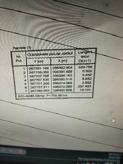 Teren Construcții extravilan de 6286 mp, în 1 Mai