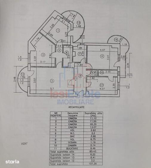 Apartament cu 4 camere decomandat în Nicolina
