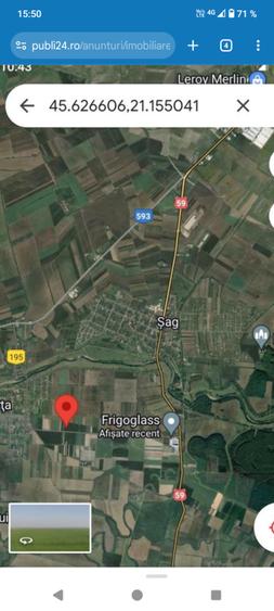 Teren Construcții extravilan de 47100 mp, în Parța