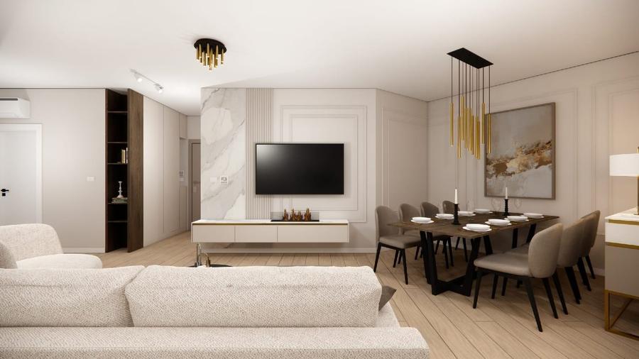 Apartament cu 3 camere decomandat, mobilat în Central