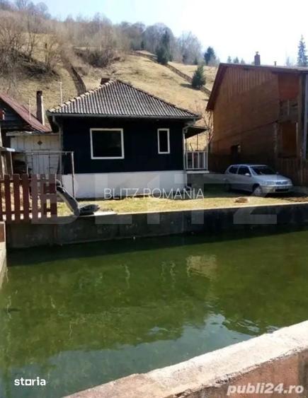 Cabana cu piscina si sistem fotovoltaic, 60 mp, zona Maguri Racatau