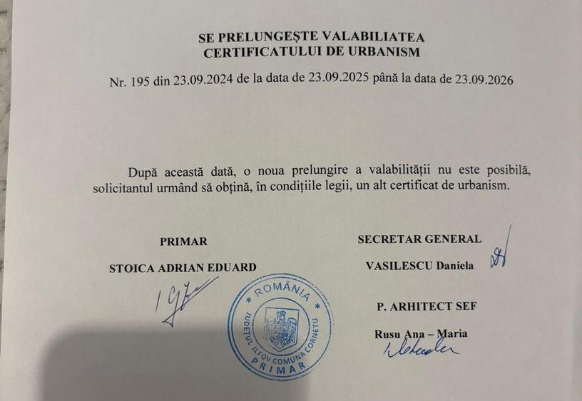 Teren Construcții intravilan de 2125 mp, în Cornetu