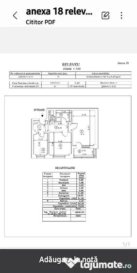 Apartament cu 2 camere decomandat în Obor