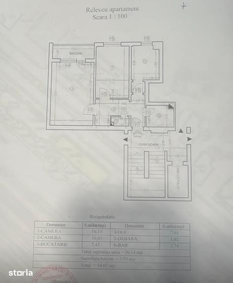 Apartament cu 2 camere decomandat în Gară