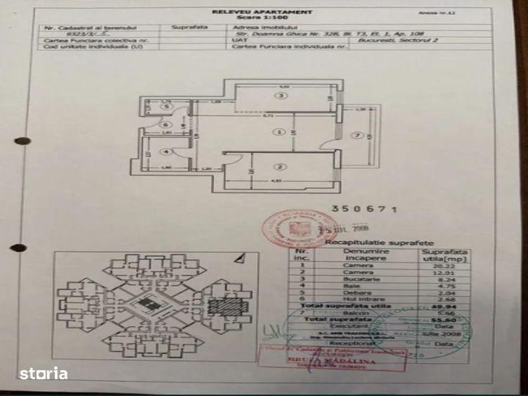 Apartament cu 2 camere semidecomandat, mobilat în Doamna Ghica