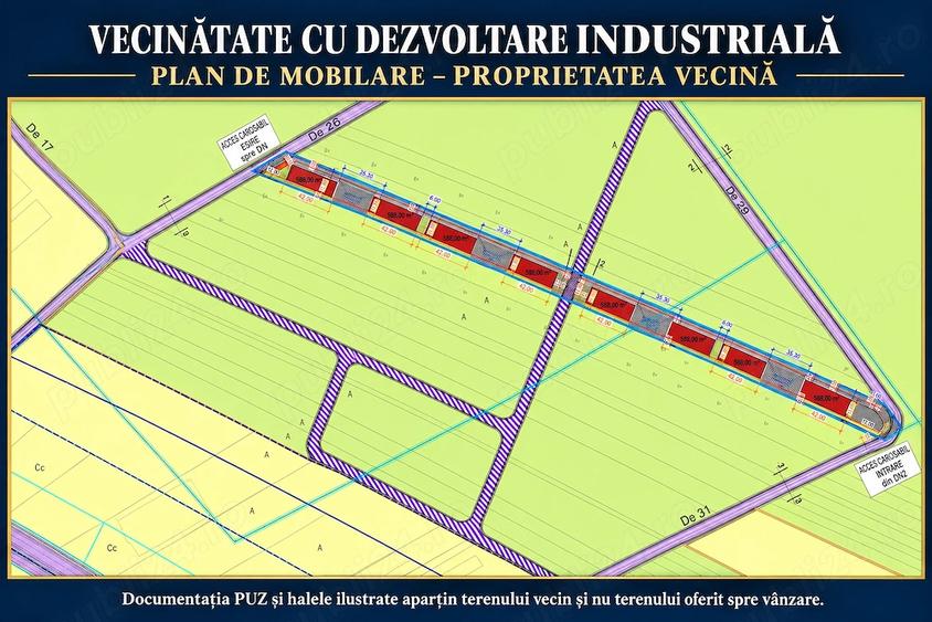 Teren 15.000 mp ?indrili?a Ganeasa, aproape de DN2, zona cu dezvoltare industriala, acces asfaltat - 2