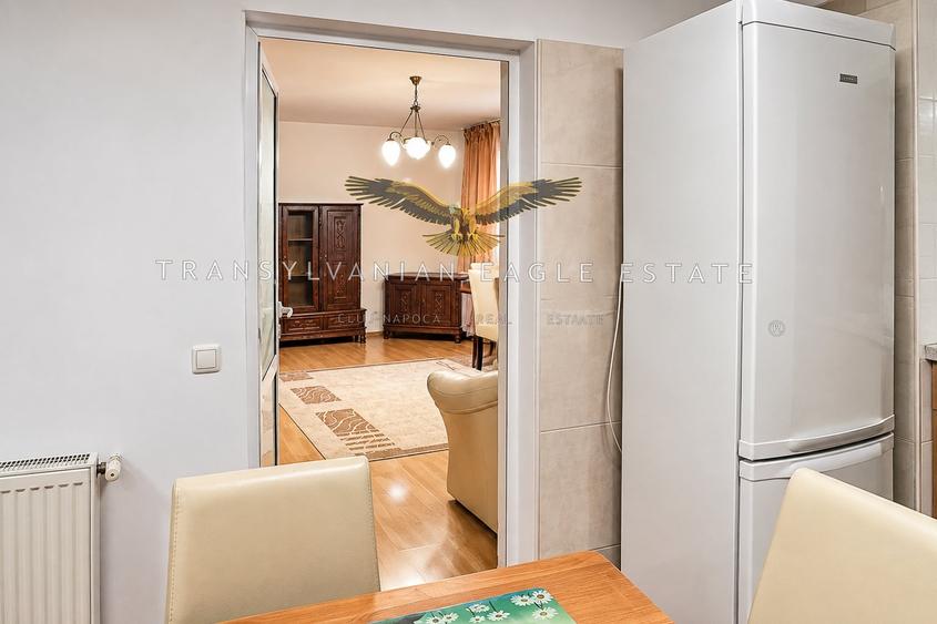 Apartament cu 2 camere decomandat, mobilat în Central