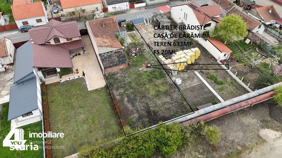 Casă cu 4 camere cu Teren 633 Mp în Grădiște
