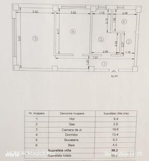 Apartament cu 2 camere în Central