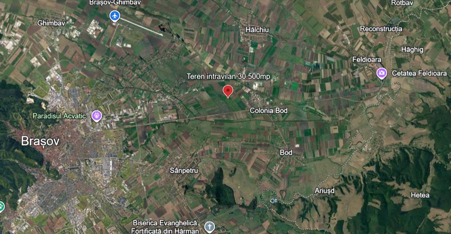 Teren Construcții intravilan de 30500 mp, în Exterior Nord