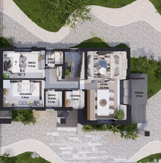 Duplex cu 5 camere cu Canalizare în Corbeanca