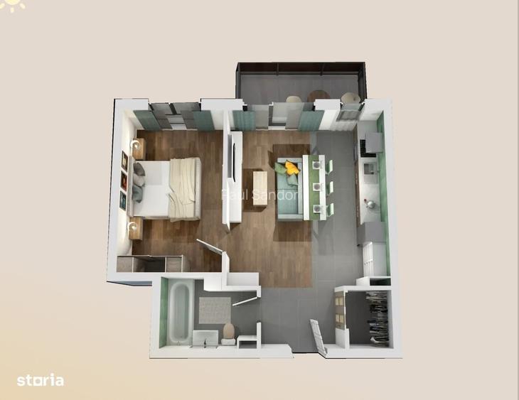Comision 0%, Apartament 2 camere, parcare, zona Vivo