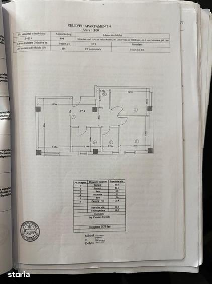 Apartament cu 3 camere în Miroslava