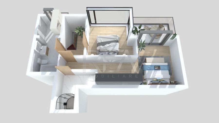 Apartament cu 4 camere decomandat în Moșilor
