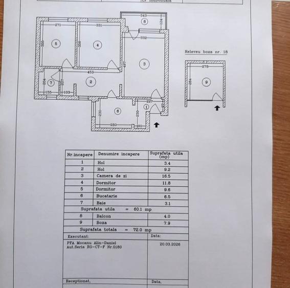 Apartament cu 3 camere circular în Tomis Nord