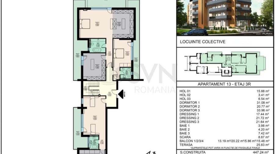 Apartament cu 7 camere în Central