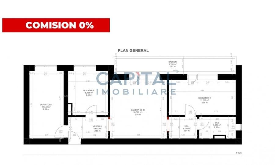 Apartament cu 3 camere semidecomandat în Gheorgheni — fotografia 1