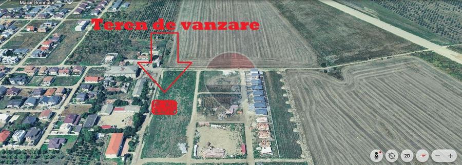 Teren Construcții intravilan de 410 mp, în Nord
