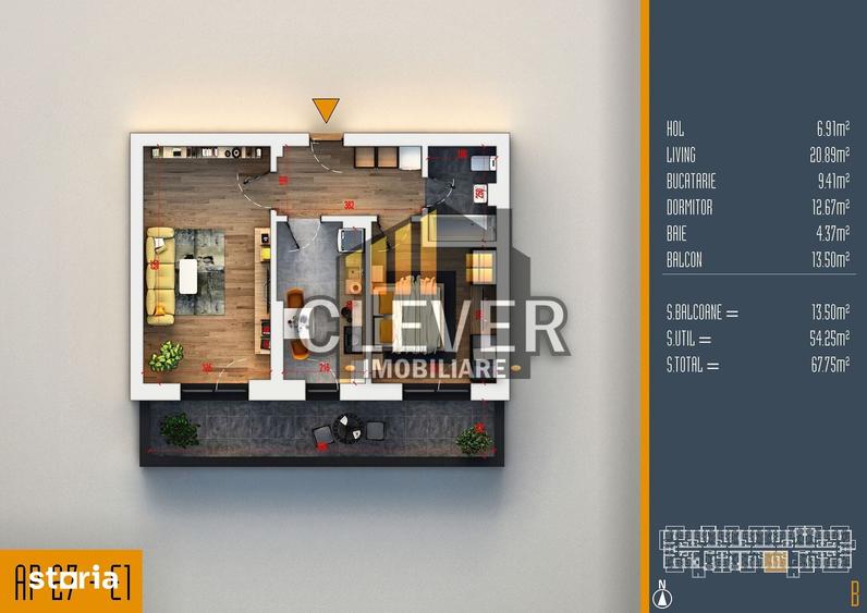 Ideal investitie Apartament Spatios 2 camere Th. Pallady Comision 0 - 1