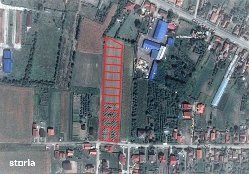 Teren de 744 mp, în Păulești