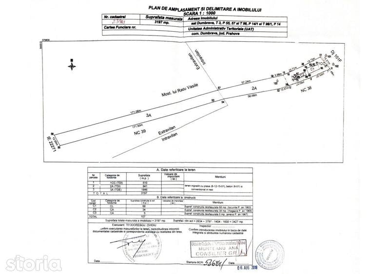 Casă cu 3 camere semidecomandat cu Teren 3197 Mp în Dumbrava