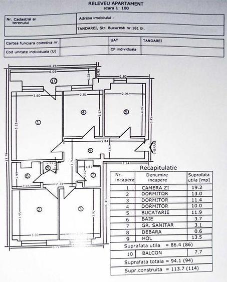 Apartament cu 4 camere decomandat în Ultracentral