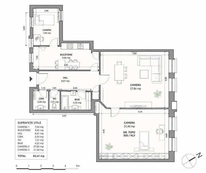 Apartament 3 camere|ultracentral|Universitatii|UMF - 19