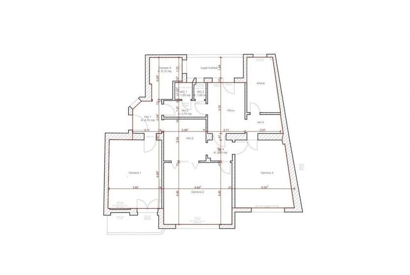Apartament cu 4 camere decomandat în Ultracentral