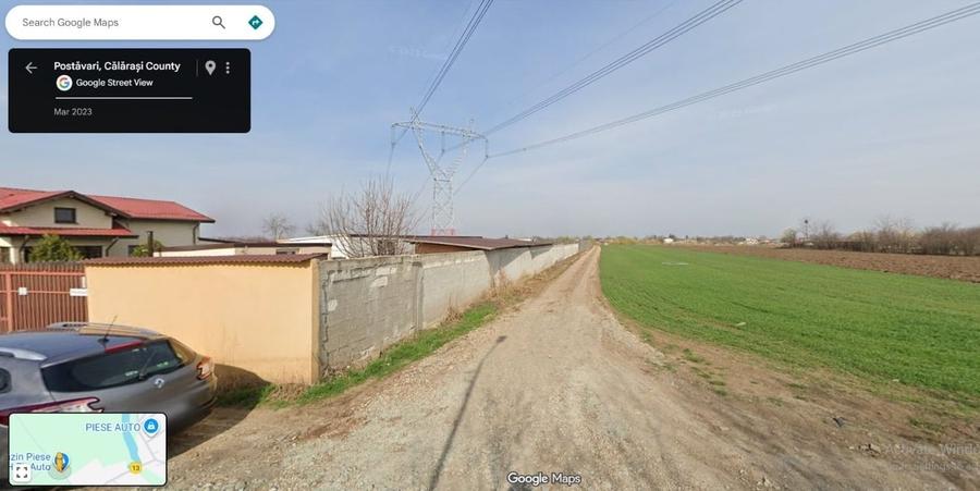 Teren Construcții extravilan de 500 mp, în Postăvari