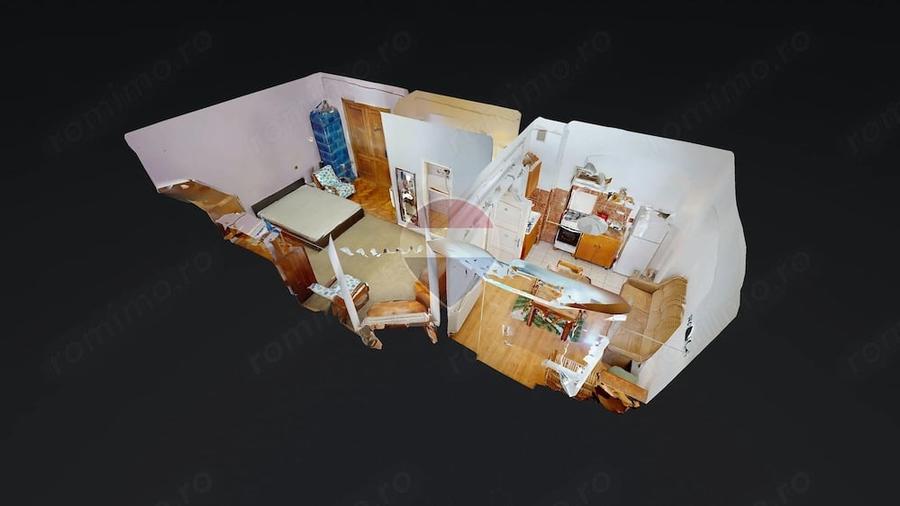 Apartament cu 2 camere semidecomandat în Centrul Istoric