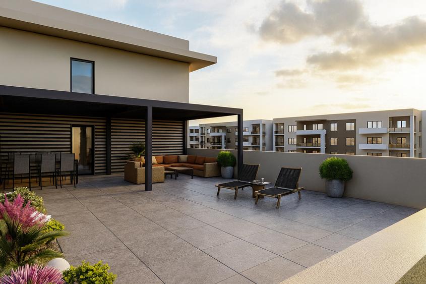 Penthouse cu 4 camere decomandat în Tractorul