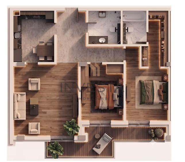 Apartament cu 3 camere decomandat în Mărăști