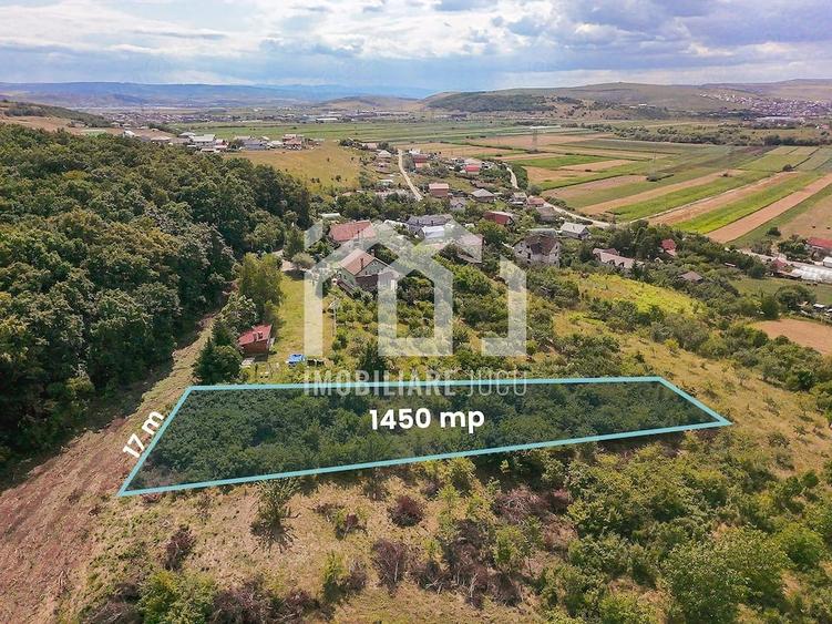 Teren de 1450 mp, în Jucu