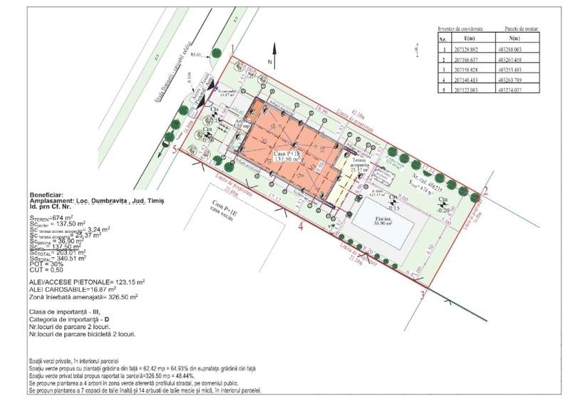 Teren Construcții intravilan de 674 mp, în Dumbrăvița