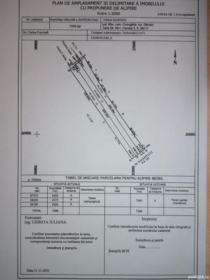 Teren de 7300 mp, în Ciorogârla