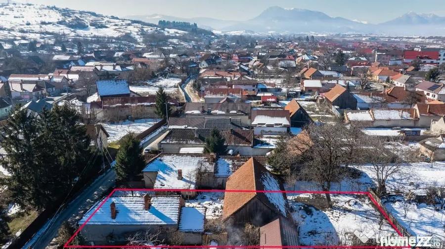 Casă cu 2 camere cu Teren 778 Mp în Tărlungeni
