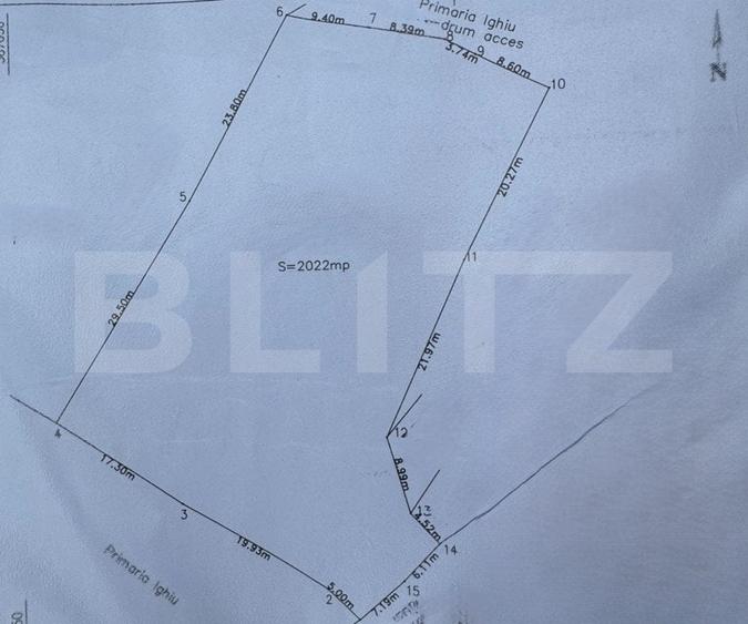 Teren Construcții intravilan de 2022 mp, în Șard