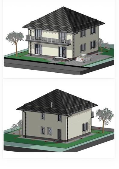 Casă individuală cu 5 camere cu Teren 250 Mp în Șura Mare