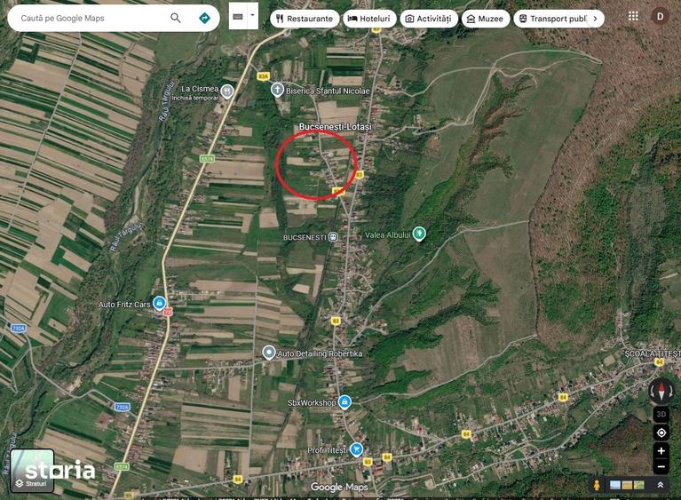 Teren de 6934 mp, în Țițești