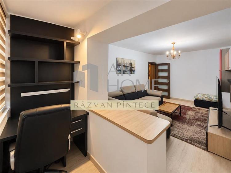 Apartament cu 3 camere decomandat, mobilat în Cantacuzino