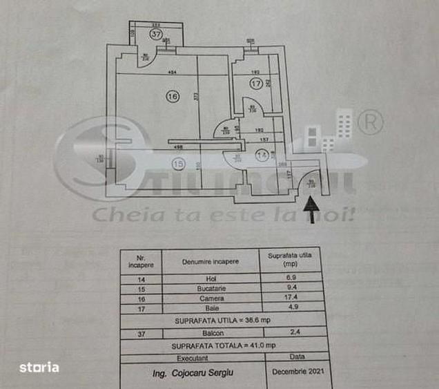 Apartament 1 camera, 41mp, Mall Moldova, parcare inclusa - 5