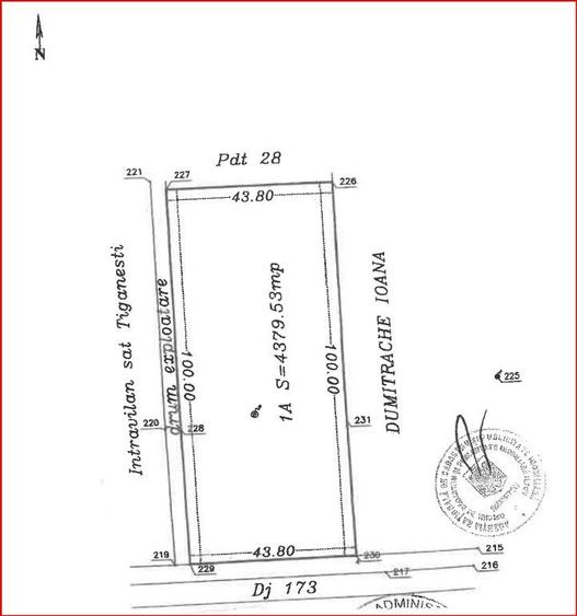 Teren de 4380 mp, în Ciolpani