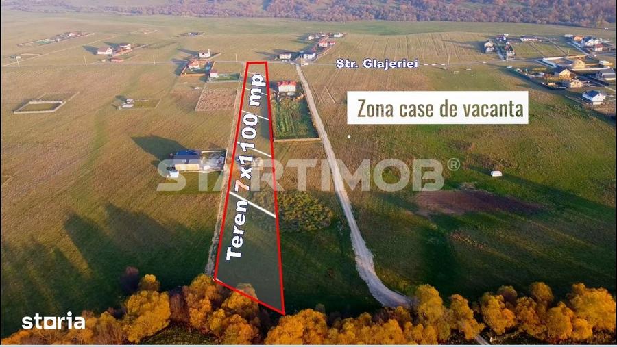 Teren de 1100 mp, în Glăjărie