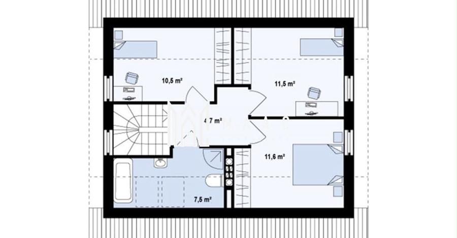 Casă individuală cu 5 camere cu Canalizare în Central