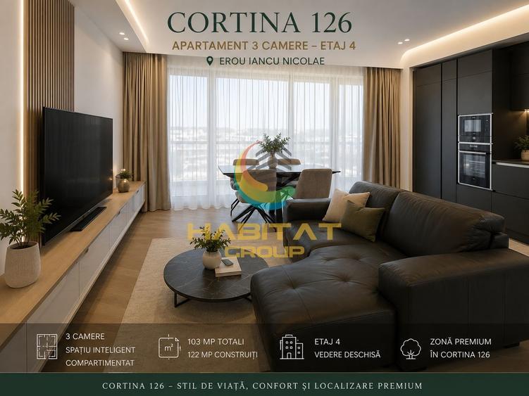 Vânzare Apartament 3 camere Cortina 126 Pipera Iancu Nicolae - 1