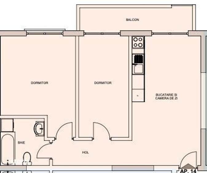 Apartament cu 3 camere în Șelimbăr